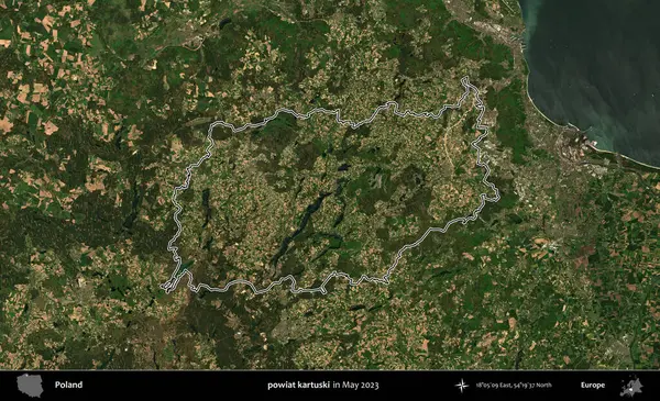 Powiat Karuski. Polonya 'nın idari bölgesini Mayıs 2023' te çekilen Kopernik Nöbetçi karolarından oluşan bir uydu görüntüsüne göre özetledik.