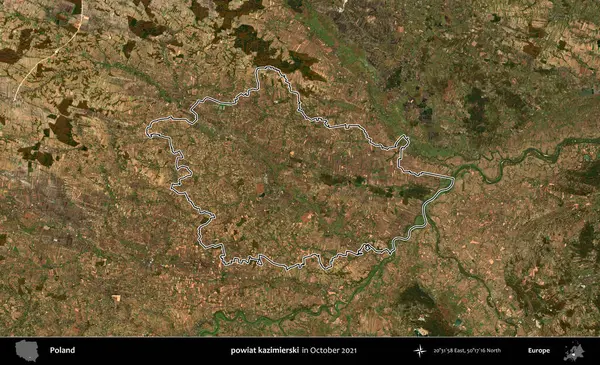 powiat kazimierski. Polonya 'nın idari bölgesini, Ekim 2021' de çekilen Kopernik Nöbetçi karolarından oluşan bir uydu görüntüsüne göre özetledik.