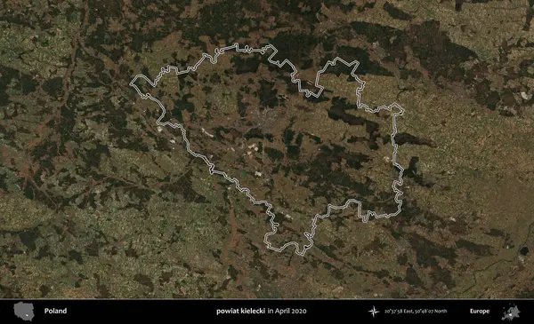powiat kielecki. Polonya 'nın idari bölgesini Nisan 2020' de çekilen Kopernik Nöbetçi karolarından oluşan bir uydu görüntüsüne göre özetledik.