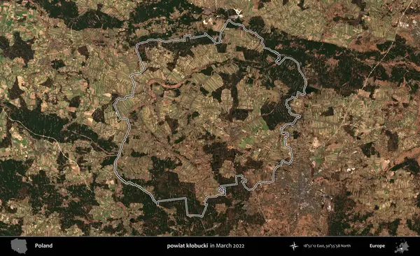 powiat klobucki. Polonya 'nın idari bölgesini Mart 2022' de çekilen Kopernik Sentinel karolarından oluşan bir uydu görüntüsü ile özetledik.