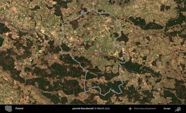 powiat kluczborski. Polonya 'nın idari bölgesini Mart 2022' de çekilen Kopernik Sentinel karolarından oluşan bir uydu görüntüsü ile özetledik.