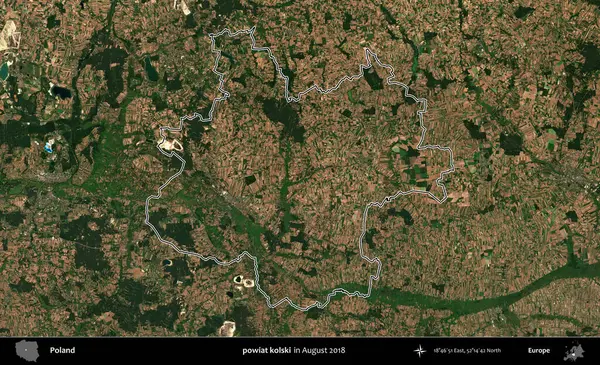 powiat kolski. Polonya 'nın idari bölgesini Ağustos 2018' de çekilen Kopernik Nöbetçi karolarından oluşan bir uydu görüntüsüne göre özetledik.