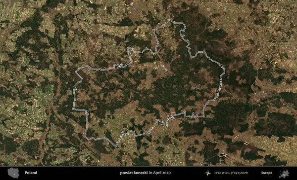 powiat konecki. Polonya 'nın idari bölgesini Nisan 2020' de çekilen Kopernik Nöbetçi karolarından oluşan bir uydu görüntüsüne göre özetledik.