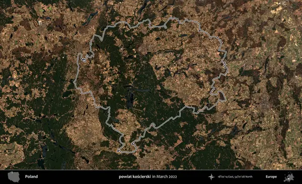 powiat koscierski. Polonya 'nın idari bölgesini Mart 2022' de çekilen Kopernik Sentinel karolarından oluşan bir uydu görüntüsü ile özetledik.