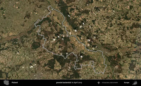 powiat kozienicki. Polonya 'nın idari bölgesini Nisan 2019' da çekilen Kopernik Nöbetçi karolarından oluşan bir uydu görüntüsüne göre özetledik.