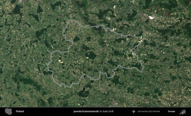 powiat krasnostawski. Polonya 'nın idari bölgesini Haziran 2018' de çekilen Kopernik Nöbetçi karolarından oluşan bir uydu görüntüsüne göre özetledik.