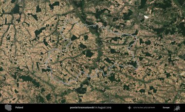 powiat krasnostawski. Polonya 'nın idari bölgesini Ağustos 2019' da çekilen Kopernik Nöbetçi karolarından oluşan bir uydu görüntüsüne göre özetledik.