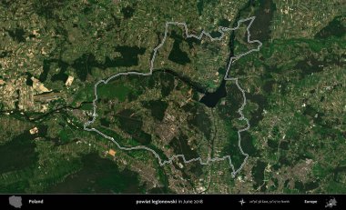 Powiat Lejyononowski. Polonya 'nın idari bölgesini Haziran 2018' de çekilen Kopernik Nöbetçi karolarından oluşan bir uydu görüntüsüne göre özetledik.
