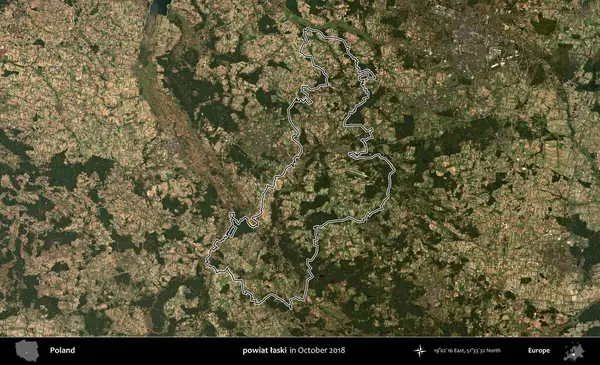 powiat laski. Polonya 'nın idari bölgesini, Ekim 2018' de çekilen Kopernik Nöbetçi karolarından oluşan bir uydu görüntüsüne göre özetledik.