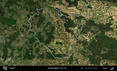 powiat lezajski. Mayıs 2021 'de çekilen Kopernik Nöbetçi karolarından oluşan bir uydu görüntüsü üzerine Polonya' nın idari bölgesinin ana hatlarını belirledik.