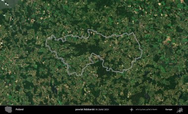 powiat lidzbarski. Polonya 'nın idari bölgesini Haziran 2021' de çekilen Kopernik Sentinel karolarından oluşan bir uydu görüntüsü ile özetledik.
