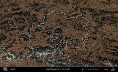 powiat limanowski. Polonya 'nın idari bölgesini Mart 2022' de çekilen Kopernik Sentinel karolarından oluşan bir uydu görüntüsü ile özetledik.