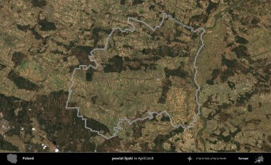 powiat lipski. Polonya 'nın idari bölgesini, Nisan 2018' de çekilen Kopernik Nöbetçi karolarından oluşan bir uydu görüntüsüne göre özetledik.