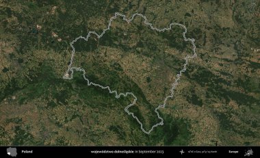 wojewodz2 dolnoslaskie. Eylül 2023 'te çekilen Copernicus Sentinel karolarından oluşan bir uydu görüntüsü üzerine Polonya' nın idari bölgesinin ana hatlarını belirledik.