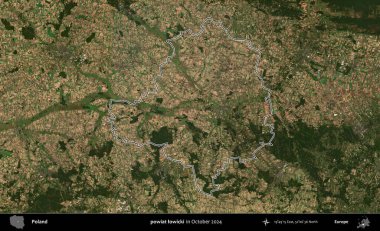 powiat lowicki. Polonya 'nın idari bölgesini, Ekim 2024' te çekilen Kopernik Nöbetçi karolarından oluşan bir uydu görüntüsüne göre özetledik.