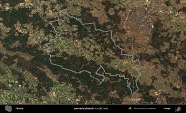 powiat lubliniecki. Polonya 'nın idari bölgesini Nisan 2020' de çekilen Kopernik Nöbetçi karolarından oluşan bir uydu görüntüsüne göre özetledik.