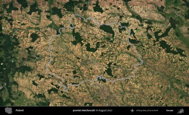 powiat miechowski. Polonya 'nın idari bölgesini Ağustos 2022' de çekilen Kopernik Sentinel karolarından oluşan bir uydu görüntüsü ile özetledik.