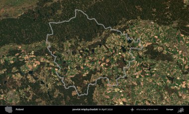 powiat miedzychodzki. Polonya 'nın idari bölgesini Nisan 2020' de çekilen Kopernik Nöbetçi karolarından oluşan bir uydu görüntüsüne göre özetledik.