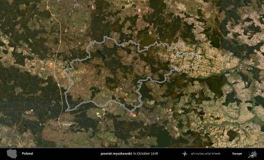 powiat myszkowski. Polonya 'nın idari bölgesini, Ekim 2018' de çekilen Kopernik Nöbetçi karolarından oluşan bir uydu görüntüsüne göre özetledik.