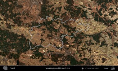 powiat myszkowski. Polonya 'nın idari bölgesini Mart 2022' de çekilen Kopernik Sentinel karolarından oluşan bir uydu görüntüsü ile özetledik.