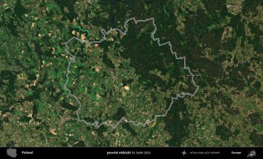 powiat nidzicki. Polonya 'nın idari bölgesini Haziran 2021' de çekilen Kopernik Sentinel karolarından oluşan bir uydu görüntüsü ile özetledik.