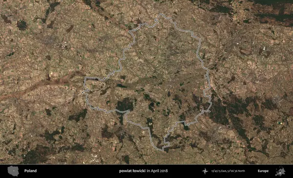powiat lowicki. Polonya 'nın idari bölgesini, Nisan 2018' de çekilen Kopernik Nöbetçi karolarından oluşan bir uydu görüntüsüne göre özetledik.