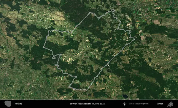powiat lubaczowski. Polonya 'nın idari bölgesini Haziran 2022' de çekilen Kopernik Sentinel karolarından oluşan bir uydu görüntüsü ile özetledik.