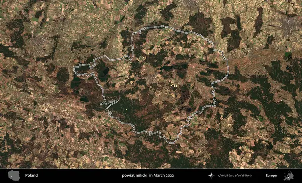 powiat milicki. Polonya 'nın idari bölgesini Mart 2022' de çekilen Kopernik Sentinel karolarından oluşan bir uydu görüntüsü ile özetledik.