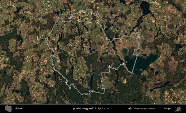powiat mragowski. Polonya 'nın idari bölgesini Nisan 2020' de çekilen Kopernik Nöbetçi karolarından oluşan bir uydu görüntüsüne göre özetledik.
