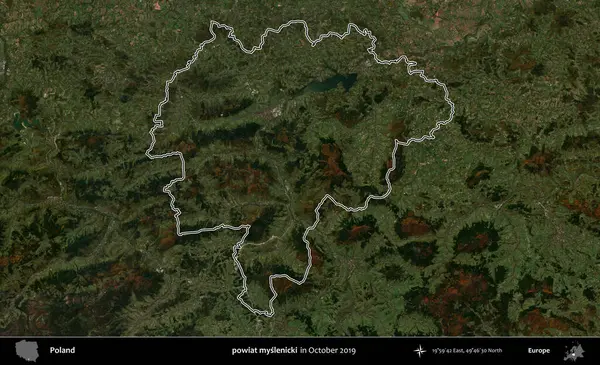 powiat myslenicki. Polonya 'nın idari bölgesini, Ekim 2019' da çekilen Kopernik Nöbetçi karolarından oluşan bir uydu görüntüsüne göre özetledik.