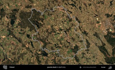 powiat olecki. Polonya 'nın idari bölgesini Nisan 2019' da çekilen Kopernik Nöbetçi karolarından oluşan bir uydu görüntüsüne göre özetledik.