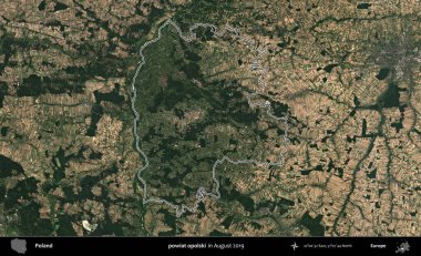 powiat opolski. Polonya 'nın idari bölgesini Ağustos 2019' da çekilen Kopernik Nöbetçi karolarından oluşan bir uydu görüntüsüne göre özetledik.
