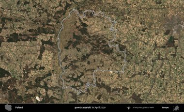 powiat opolski. Polonya 'nın idari bölgesini Nisan 2020' de çekilen Kopernik Nöbetçi karolarından oluşan bir uydu görüntüsüne göre özetledik.