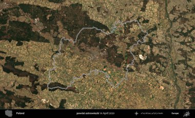 powiat ostrowiecki. Polonya 'nın idari bölgesini Nisan 2020' de çekilen Kopernik Nöbetçi karolarından oluşan bir uydu görüntüsüne göre özetledik.