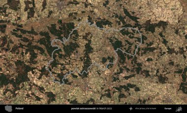 powiat ostrzeszowski. Polonya 'nın idari bölgesini Mart 2022' de çekilen Kopernik Sentinel karolarından oluşan bir uydu görüntüsü ile özetledik.