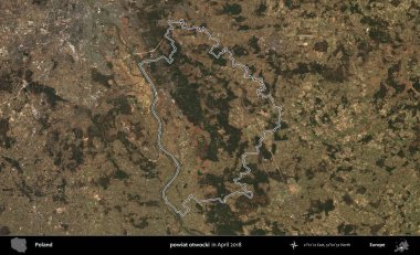 powiat otwocki. Polonya 'nın idari bölgesini, Nisan 2018' de çekilen Kopernik Nöbetçi karolarından oluşan bir uydu görüntüsüne göre özetledik.