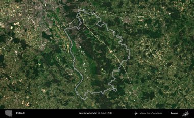 powiat otwocki. Polonya 'nın idari bölgesini Haziran 2018' de çekilen Kopernik Nöbetçi karolarından oluşan bir uydu görüntüsüne göre özetledik.