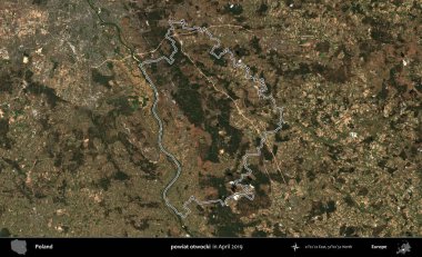 powiat otwocki. Polonya 'nın idari bölgesini Nisan 2019' da çekilen Kopernik Nöbetçi karolarından oluşan bir uydu görüntüsüne göre özetledik.