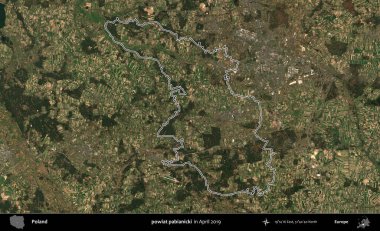 powiat pabianicki. Polonya 'nın idari bölgesini Nisan 2019' da çekilen Kopernik Nöbetçi karolarından oluşan bir uydu görüntüsüne göre özetledik.