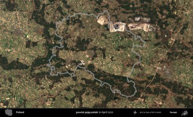 powiat pajeczanski. Polonya 'nın idari bölgesini Nisan 2020' de çekilen Kopernik Nöbetçi karolarından oluşan bir uydu görüntüsüne göre özetledik.