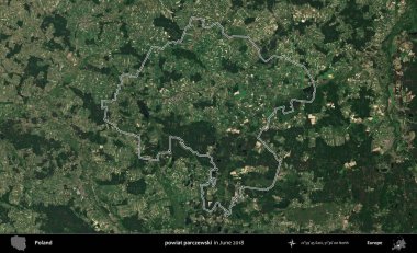 Powiat parchewski. Polonya 'nın idari bölgesini Haziran 2018' de çekilen Kopernik Nöbetçi karolarından oluşan bir uydu görüntüsüne göre özetledik.