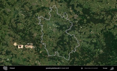powiat piotrkowski. Polonya 'nın idari bölgesini Haziran 2018' de çekilen Kopernik Nöbetçi karolarından oluşan bir uydu görüntüsüne göre özetledik.