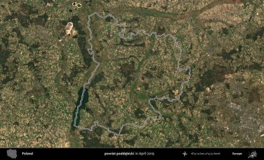 powiat poddebicki. Polonya 'nın idari bölgesini Nisan 2019' da çekilen Kopernik Nöbetçi karolarından oluşan bir uydu görüntüsüne göre özetledik.