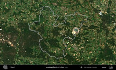powiat polkowicki. Polonya 'nın idari bölgesini Haziran 2021' de çekilen Kopernik Sentinel karolarından oluşan bir uydu görüntüsü ile özetledik.