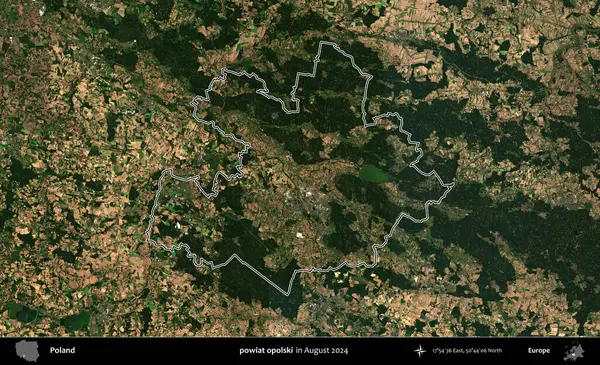 powiat opolski. Polonya 'nın idari bölgesini Ağustos 2024' te çekilen Kopernik Nöbetçi karolarından oluşan bir uydu görüntüsüne göre özetledik.