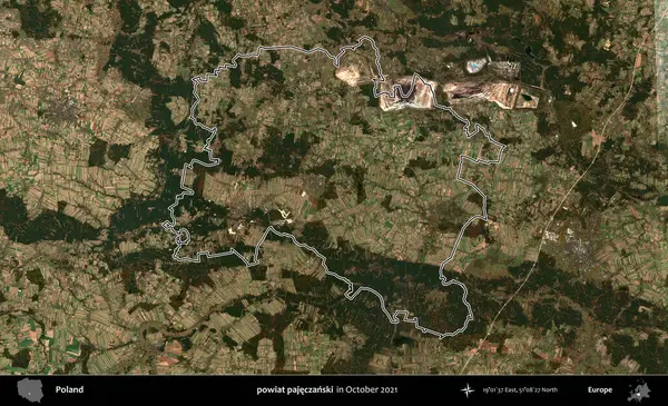 powiat pajeczanski. Polonya 'nın idari bölgesini, Ekim 2021' de çekilen Kopernik Nöbetçi karolarından oluşan bir uydu görüntüsüne göre özetledik.