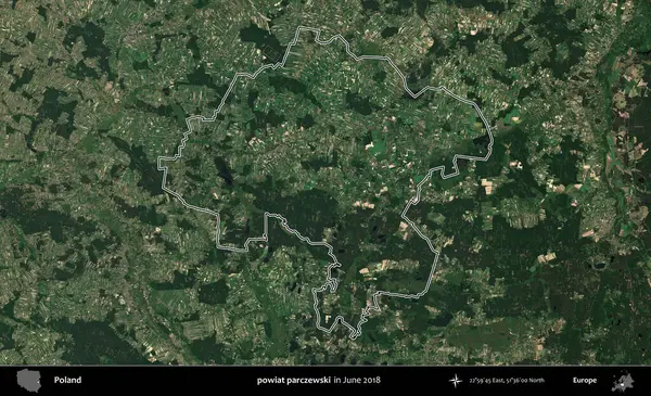 Powiat parchewski. Polonya 'nın idari bölgesini Haziran 2018' de çekilen Kopernik Nöbetçi karolarından oluşan bir uydu görüntüsüne göre özetledik.
