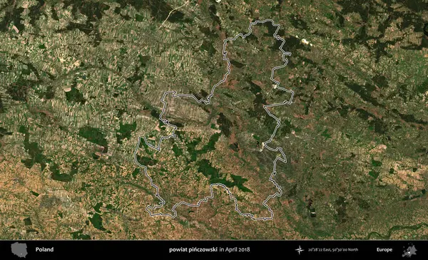 powiat pinczowski. Polonya 'nın idari bölgesini, Nisan 2018' de çekilen Kopernik Nöbetçi karolarından oluşan bir uydu görüntüsüne göre özetledik.