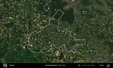 powiat prudnicki. Polonya 'nın idari bölgesini Mayıs 2023' te çekilen Kopernik Nöbetçi karolarından oluşan bir uydu görüntüsüne göre özetledik.