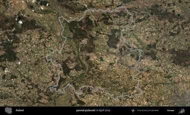 powiat pulawski. Polonya 'nın idari bölgesini Nisan 2019' da çekilen Kopernik Nöbetçi karolarından oluşan bir uydu görüntüsüne göre özetledik.